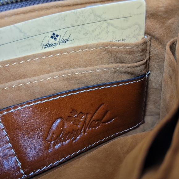 Patricia Nash Slim St Croce Tan Prairie Rose Wristlet Clutch - Picture 6 of 12